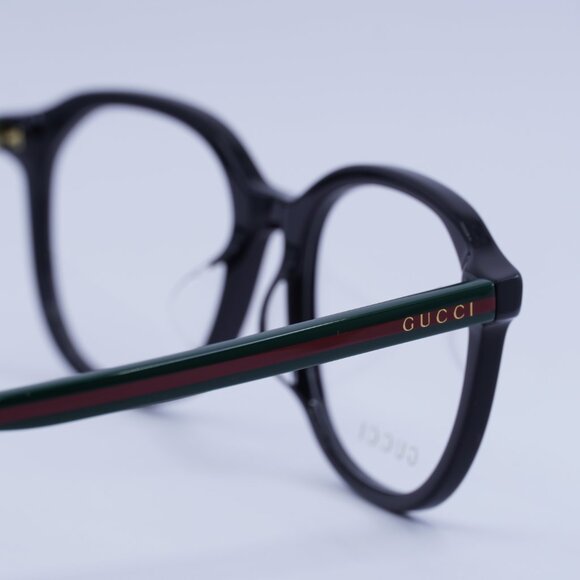 ?️ New Gucci GG0932OA 001 Eyeglasses - Black/Green Frame 53mm main image 5